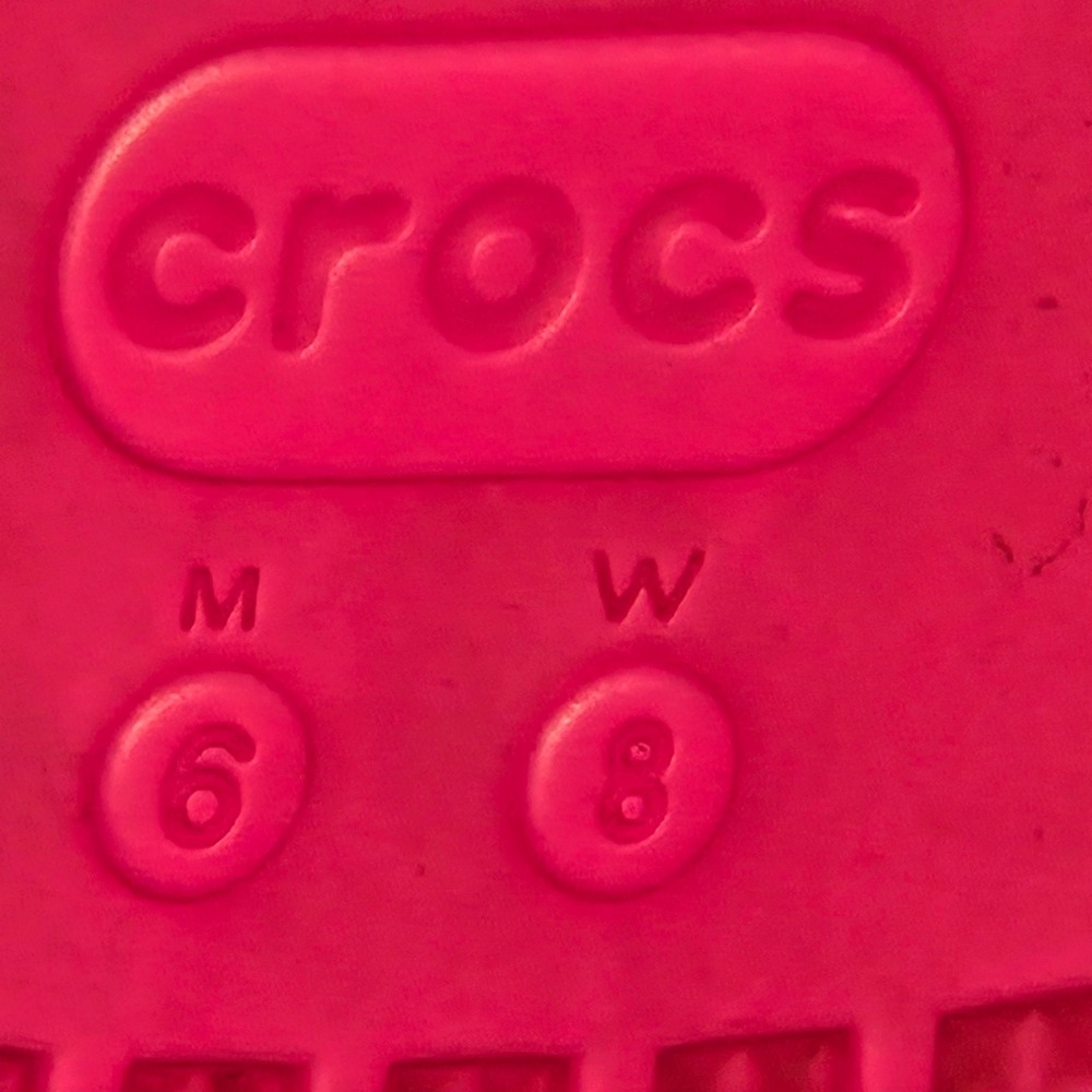 Crocs Barbie Crush Clog Womens 8, Mens 6 Black‎ Pink Platform Sandals Limited Ed - Picture 10 of 13